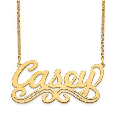Nameplate Necklace 14k Gold XNA1059Y, MPN: XNA1059Y, 191101991257