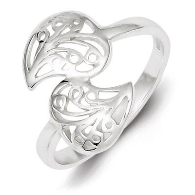 Filigree Ring Sterling Silver Polished QR4198, MPN: QR4198, 883957547824