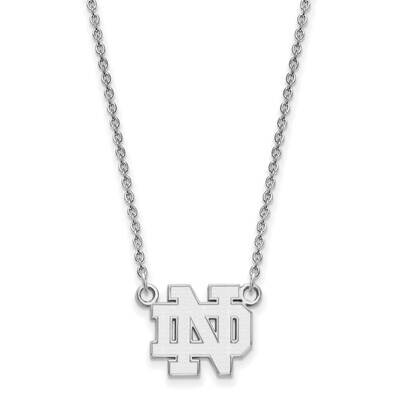 University of Notre Dame Small Pendant Necklace 10k White Gold 1W015UND-18, MPN: 1W015UND-18, 19110…