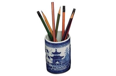 Mottahedeh Blue Canton Pencil Cup HC193, MPN: HC193,