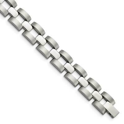 Polished 8.25 Inch Bracelet Stainless Steel Polished SRB1375-8.25 by Chisel, MPN: SRB1375-8.25, 886…