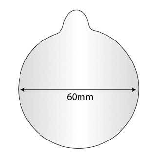 Pack of 25 60mm Diameter Pre-cut Circle with Tab 0.08mm Thick Protective Film JT5489, MPN: JT5489, …