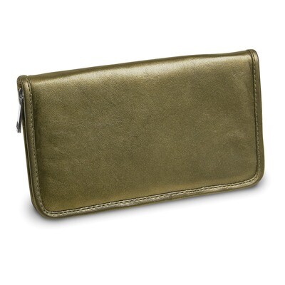 Pewter Leather Zip Around Jewelry Wallet GM17752, MPN: GM17752, 191101877988