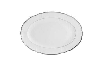 Robert Haviland Colette Platinum Oval Platter Large 16 Inch HP438245, MPN: HP438245,