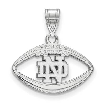 University of Notre Dame Inside Football Pendant 14k White Gold 4W019UND, MPN: 4W019UND, 1911011306…