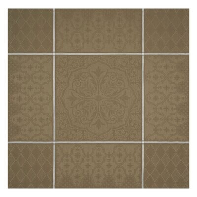 Le Jacquard Francais Tablecloth Armoiries Brown 100% Linen 27089, MPN: 27089, 3660269270896