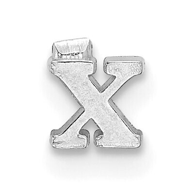 Casted Letter X 14k White Gold WG2219X, MPN: WG2219X,