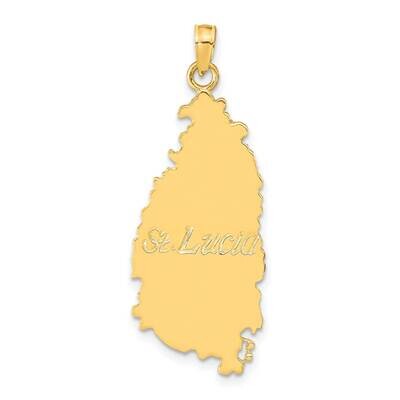 St. Lucia Island Pendant 14k Gold K9755, MPN: K9755,