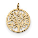 Round Tree Pendant 14k Gold YC1267, MPN: YC1267, 883957168456