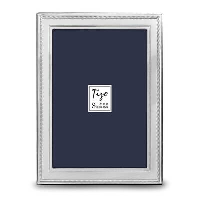 Double Beaded 5X7 Photo Picture Frame Sterling Silver GM19943, MPN: GM19943,