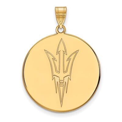 Arizona State University x-Large Disc Pendant 14k Yellow Gold 4Y050AZS, MPN: 4Y050AZS, 886774883724