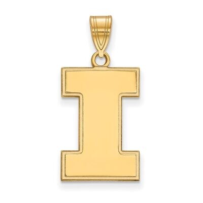 University of Illinois Large Pendant Gold-plated Silver GP004UIL, MPN: GP004UIL, 886774899336