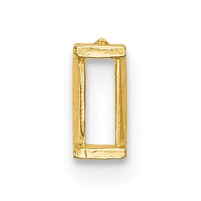 Straight Baguette 1.75 x 1.5mm Setting 14k Yellow Gold YG195, MPN: YG195,