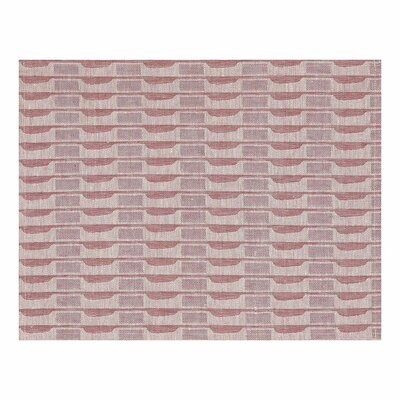 Le Jacquard Francais Placemat Casual Ethnic Pink 100% Coated Linen 27164 Set of 4, MPN: 27164, 3660…