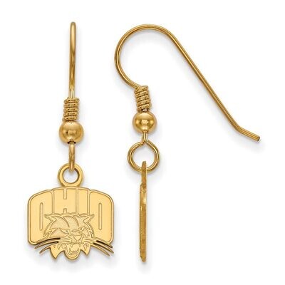 Ohio University x-Small Dangle Earring Wire Gold-plated Silver GP005OU, MPN: GP005OU, 886774901053
