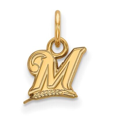 Milwaukee Brewers x-Small Pendant Gold-plated Silver GP001BRE, MPN: GP001BRE, 886774889320