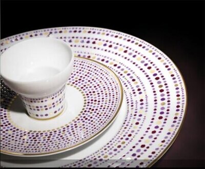 J. Seignolles Villa Toscana  Cassis  Cream Soup and Saucer JS171924CA, MPN: JS171924CA,