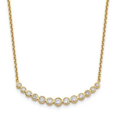Diamond Vs/Si, D E F, Fashion Pendant Necklace 14k Yellow Gold True Origin Lab Grown PM1005-075-YLD…