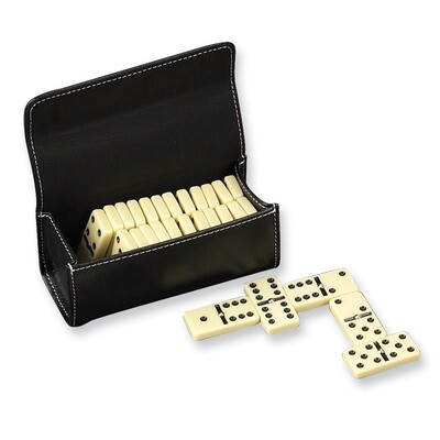 Domino Set with Leather Case GM107, MPN: GM107, 797140405252