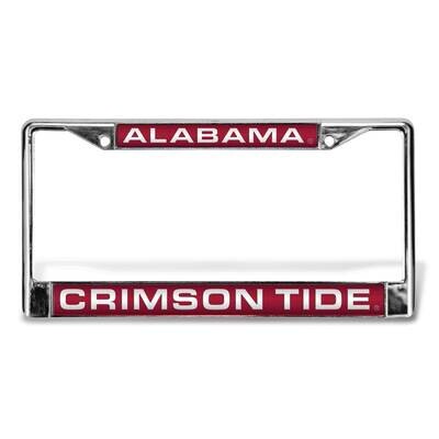 Collegiate U of Alabama Red Laser Chrome Car License Plate Frame GC6984, MPN: GC6984, 94746403591