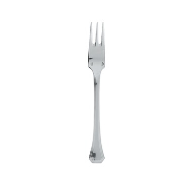 Sambonet deco oyster or cake fork 6 1/8 inch - silverplated on 18/10 stainless steel, MPN: 52703-56…