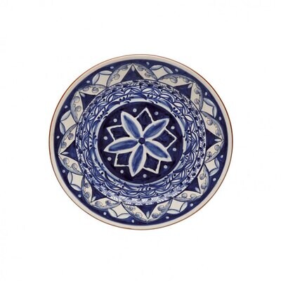 Casafina Alentejo Terracotta Indigo Dinner Plate P80-BW Set of 6, MPN: P80-BW, 840289016084