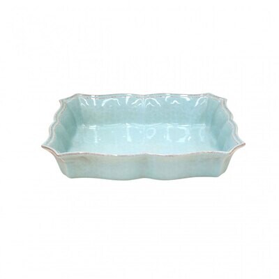 Casafina Impressions Robins Egg Blue Large Rectangular Baker IM522-BLU, MPN: IM522-BLU, 840289024430