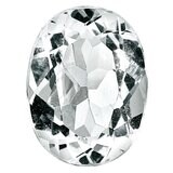 White Topaz 10X8mm Oval AA Quality Gemstone WT-1008-OVF-AA, MPN: WT-1008-OVF-AA,