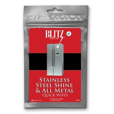 Stainless Steel &amp; All Metal 30 Disposable Quick Wipes GM23304, MPN: GM23304, 75549206503