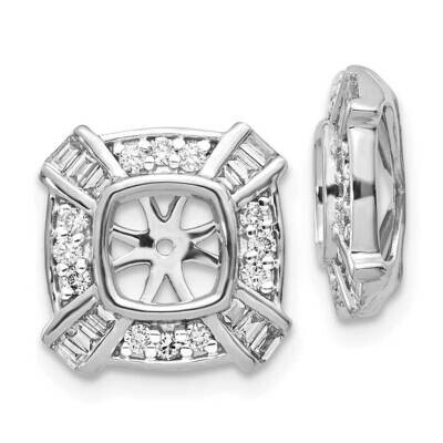 Fancy Diamond Earring Jacket 14k White Gold EJM5331-050-WA, MPN: EJM5331-050-WA, 191101386305