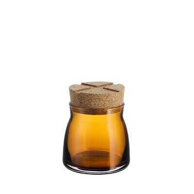 Kosta Boda Bruk Jar With Cork Amber Small 7051704, MPN: 7051704, 7321646042555