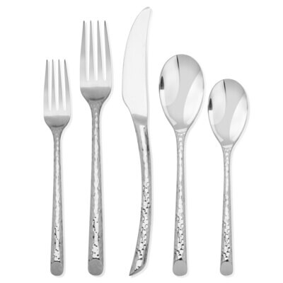 Hampton Forge Olivia Mirror Hammered 18/10 Forged 20 Piece AFF85S20QJ, MPN: AFF85S20QJ, 733652158606