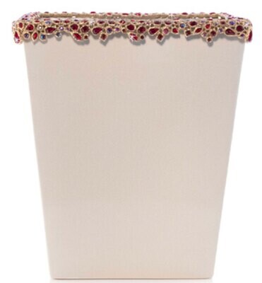 Jay Strongwater Esther Bejeweled Trash Bin Ruby SDH8890-224, MPN: SDH8890-224, 848510042598