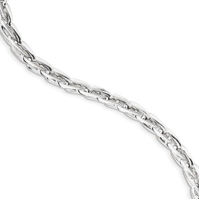 7.5 Inch Polished Bracelet 14k white Gold SF2335-7.5, MPN: SF2335-7.5, 191101980862