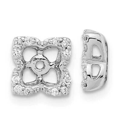 Diamond Earring Jackets 14k White Gold EM8577-012-WA, MPN: EM8577-012-WA, 883957973326