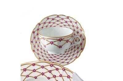 Robert Haviland Colette Platinum Tea Cup and Saucer HP270722, MPN: HP270722,