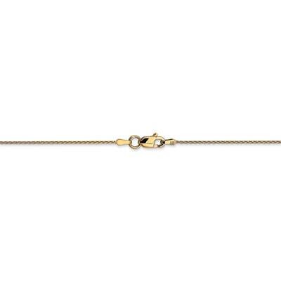 22 Inch .8mm Round Diamond-cut Wheat Chain 14k Yellow Gold PEN274-22, MPN: PEN274-22, 886774099484