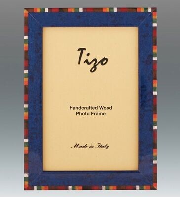 Tizo Colours Border 4 x 6 Inch Wood Picture Frame - Blue, MPN: NAV20BL-46,