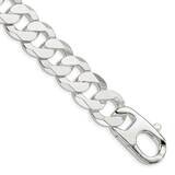 16mm Flat Curb Chain 9 Inch Sterling Silver QLB400-9, MPN: QLB400-9,