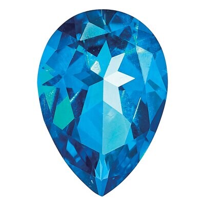 Topaz Kashmir Blue 7X5mm Pear Gemstone TP-0705-PSF-KB, MPN: TP-0705-PSF-KB,
