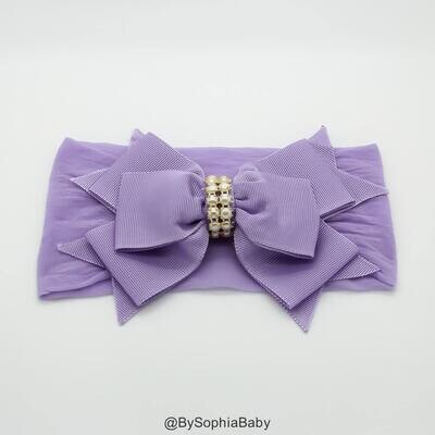 Baby Headband Headwrap Lilac Lavender Baby Headband Lavender Baby Headband Big Bow Headband Toddler…