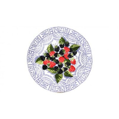 Gien Oiseau Blue Fruits Cake Platter 1292BPGB03, MPN: 1292BPGB03, 840769099323