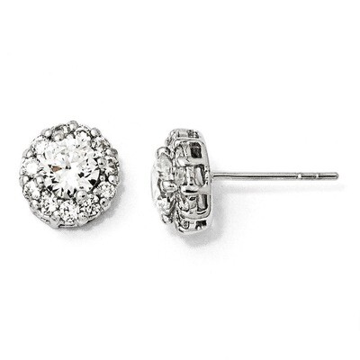 Cheryl M Stud Earrings Sterling Silver Cubic Zirconia QCM652, MPN: QCM652, 191101186394