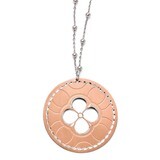 Sterling Silver and Rose Gold-plated Necklace F125