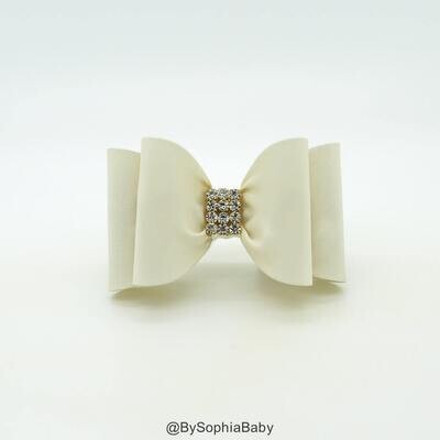 Off White Baby Bow Off White Bow Hair Clip Bow Hair Clip Hair Clip Girls Bow Hair Clip Big Bow Hair…