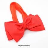 Orange Baby Headband Orange Big Bow Headband Orange Baby Headband Newborn Headband Orange Baby Hair…