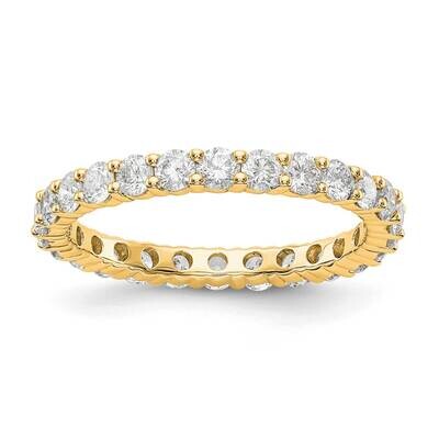 SI1/SI2 G H I Shared Prong Eternity Band 14k Yellow Gold Lab Grown Diamond ET0001-150-9YLG, MPN: ET…