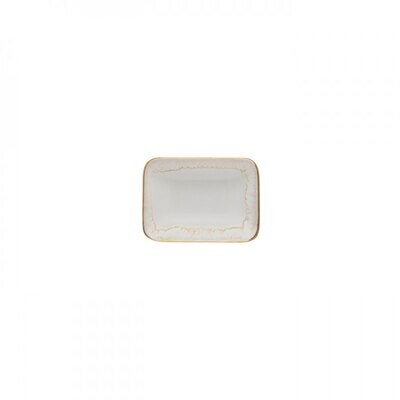 Casafina Taormina Bath White &amp; Gold Soap Dish TA683-WGD Set of 6, MPN: TA683-WGD, 840289013601