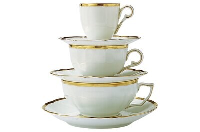 Robert Haviland Colette Gold Demitasse Cup and Saucer HP438021, MPN: HP438021,