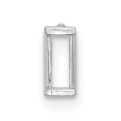 Straight Baguette 1.75 x 1.5mm Setting 14k White Gold WG195, MPN: WG195,